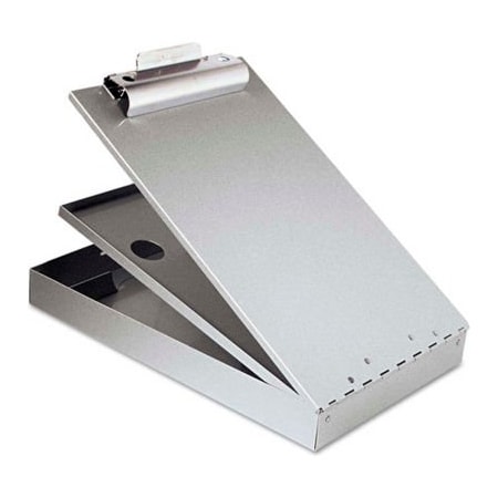 Saunders Mfg Saunders Cruiser-Mate Aluminum Storage Clipboard, Top Opening, 8-1/2" x 12", Silver 21017
